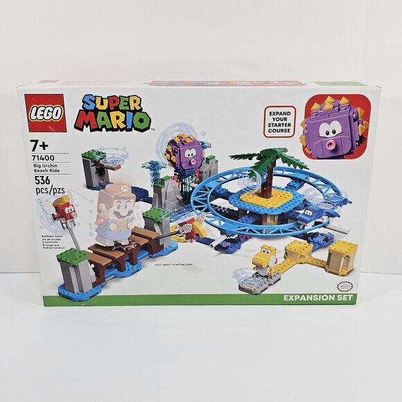 LEGO Super Mario: Big Urchin Beach Ride Expansion Set (71400) New - Retired - Picture 1 of 6